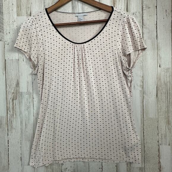 H&M Tops - H&M Polka Dota Blouse Medium Blush Pastel Pink Soft Girl Balletcore Preppy